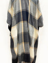 Load image into Gallery viewer, Plaid Shawl Wrap Poncho