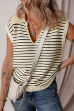 Load image into Gallery viewer, Ivy V-Neck Sweater Tank- Beige