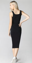 Load image into Gallery viewer, Kinsley Ribbed Bodycon Dress- Black