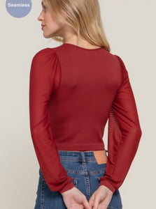 Diana Round Neck Seamless Top