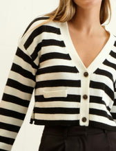 Load image into Gallery viewer, Aurelia Stripe Long Sleeve Knit Cardigan