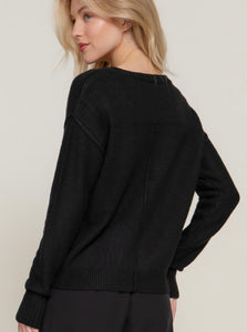 Amara Raised Seam Detail Sweater