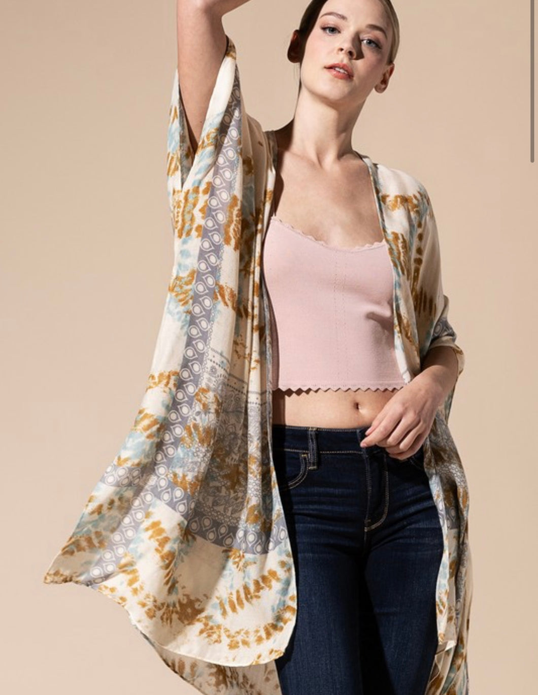 Urbanista Tie-Dye Kimono-Mojito