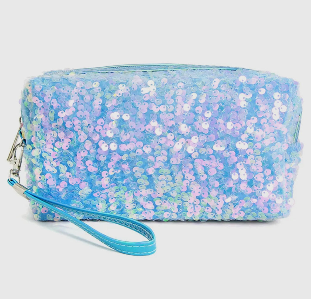Sequin Cosmetic Pouch- Various