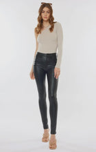 Load image into Gallery viewer, Alex High Rise Skinny Coated Jeans- Black