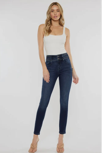 Marcella High Rise Super Skinny Jeans- Dark Wash