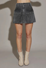 Load image into Gallery viewer, Lauren Corduroy Cargo Skirt - Charcoal