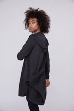 Load image into Gallery viewer, Molly Long Line Hooded Cardigan - Charcoal