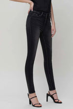 Load image into Gallery viewer, Mona High Rise Skinny Jean- Washed Black