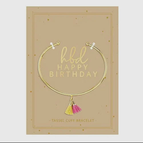 Tassel Cuff Bracelet- Birthday