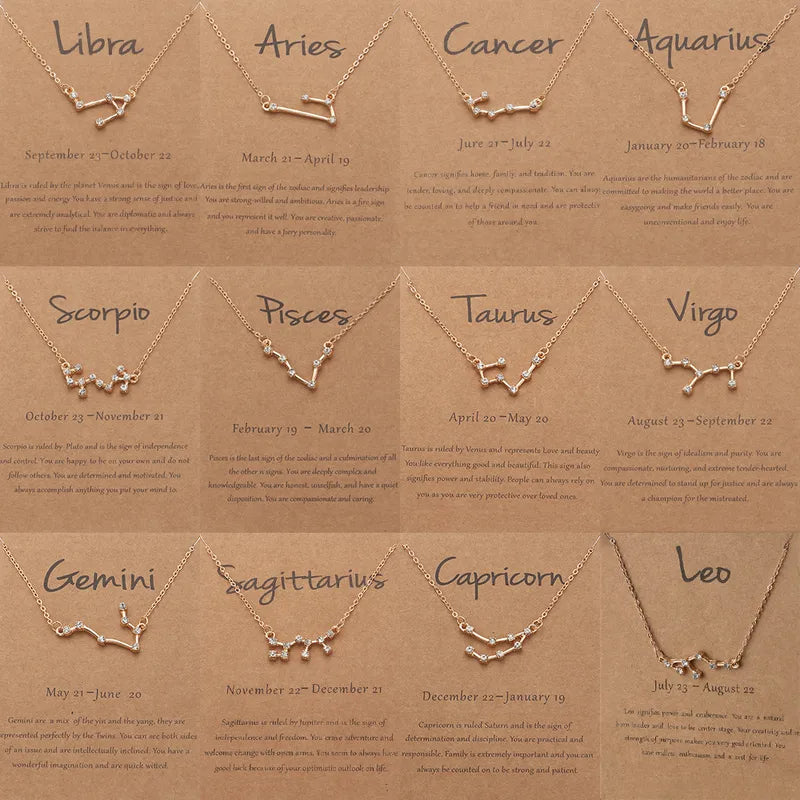 Zodiac Constellation Necklace