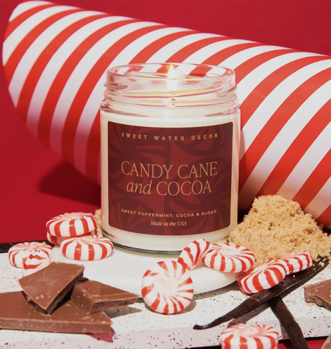 Sweet Water - Candy Cane and Cocoa Candle