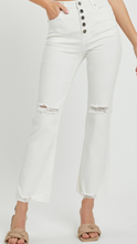 Load image into Gallery viewer, Raina Risen Distressed Jeans- White