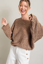 Load image into Gallery viewer, Hanna Loose Fit Knit Top - Mocha