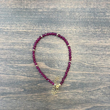 Load image into Gallery viewer, Dainty Beaded Bracelet- Ruby