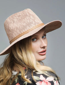 Nubby Panama Hat - Blush