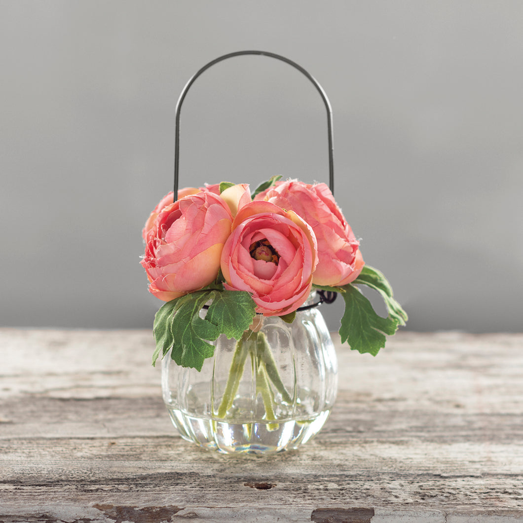 Pink Ranunculus Vase
