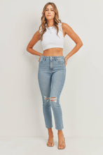 Load image into Gallery viewer, Just Black-Brittany Distressed Skinny Jeans