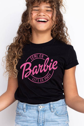 Kids Barbie Tee- Black
