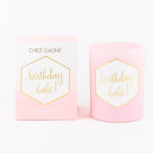 Birthday Babe! - Boxed Painted Candle