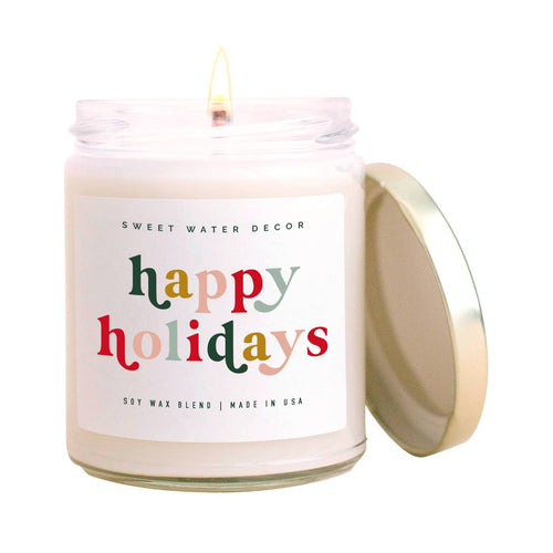 Happy Holidays Soy Candle