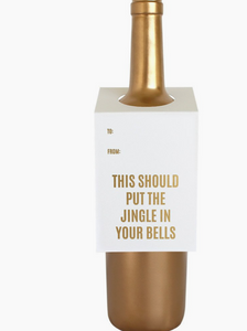 Wine & Spirit Tag- Jingle In Your Bells