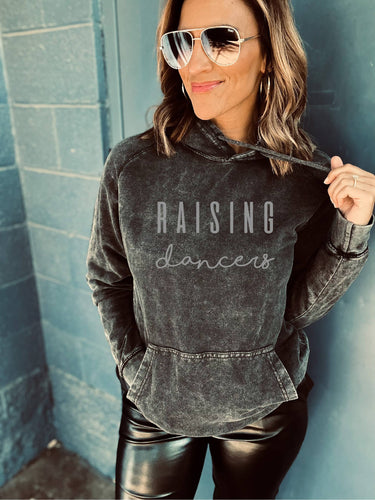 Raising dancers vintage wash hoodie - Black