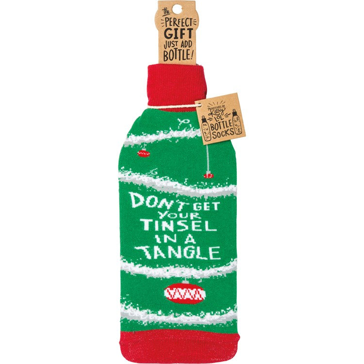 Bottle Sock- Don’t Get Your Tinsel In A Tangle