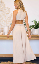 Load image into Gallery viewer, Let Me Adore You Linen Maxi Dress- Taupe