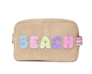OMG Accessories- Beach Straw Pouch