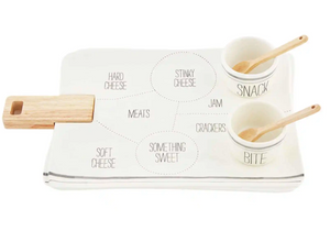 Mudpie-Cheese Plate & Diagram Set