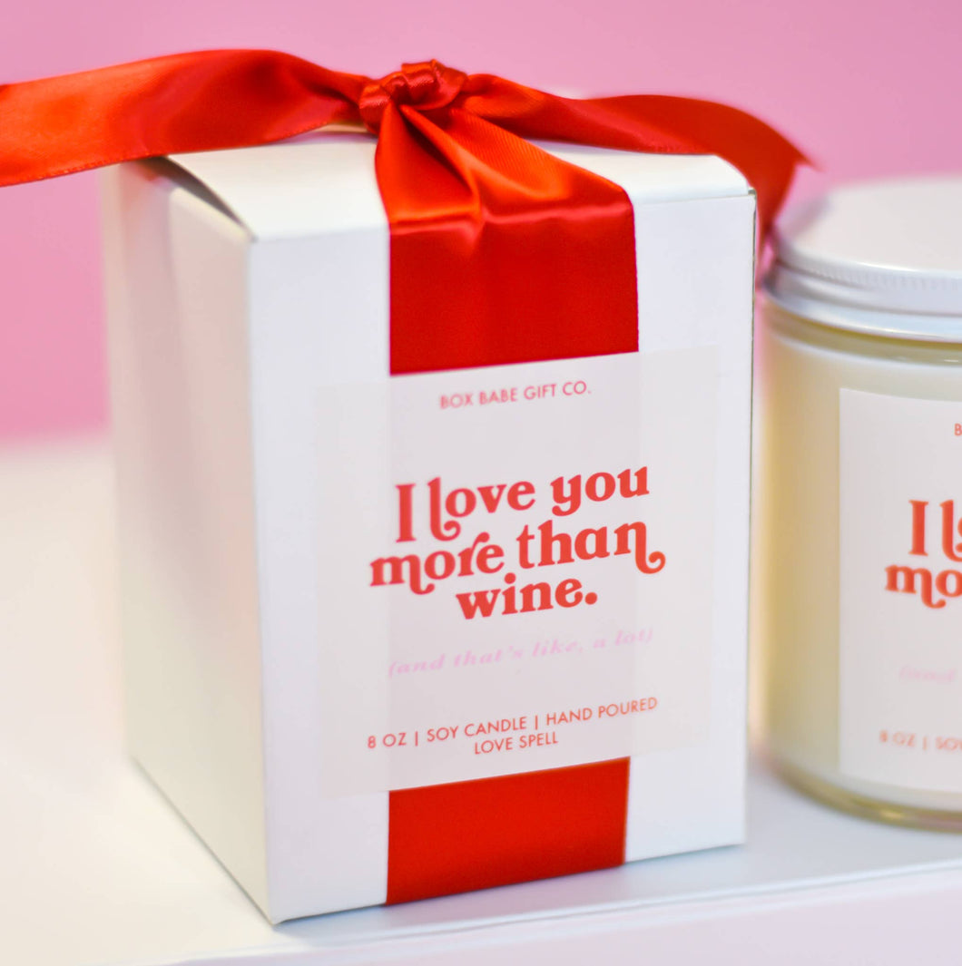 You > Wine | Candle + Matches Gift Set