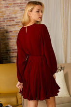 Load image into Gallery viewer, It&#39;s All In the Ruffles Dress- Burgundy