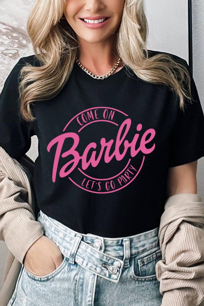 Adult Barbie Tee- Black – Sweet Simplicity Boutique