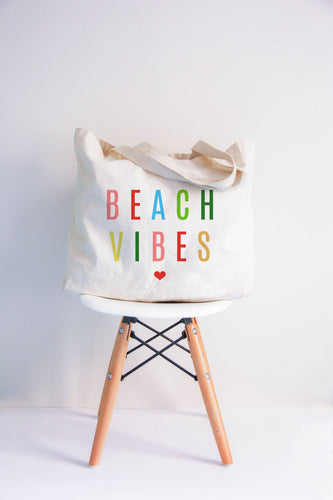Colorful Beach Vibes XL Tote Bag