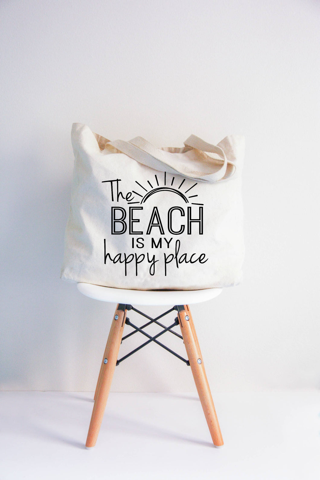 The Beach is my Happy place XL Tote Bag