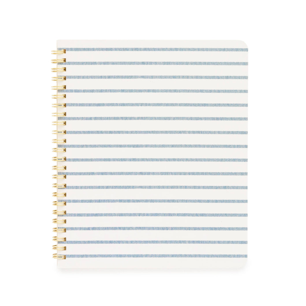 Blue Breton Stripe Notebook