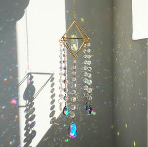 Chandelier Crystal Prism Suncatcher -Ball Chain