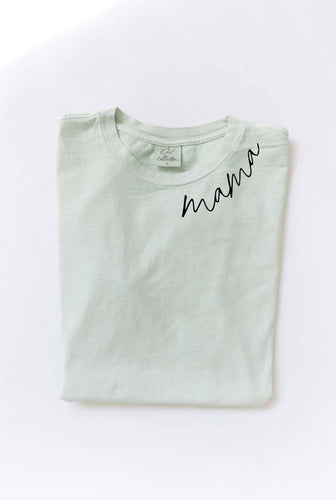 Oat Collective-MAMA Mineral Washed Graphic Top