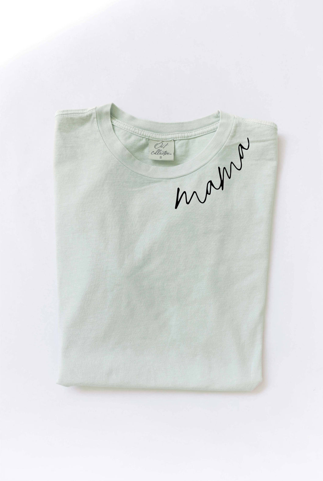 Oat Collective-MAMA Mineral Washed Graphic Top