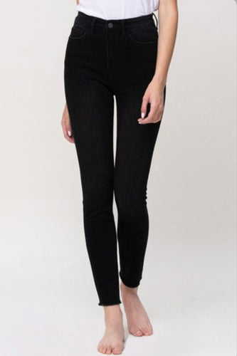 Marilyn Washed Black High Rise Skinny Jeans