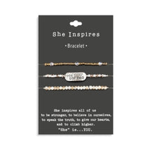 Load image into Gallery viewer, SHE INSPIRES BRACELET - YOU GOT THIS