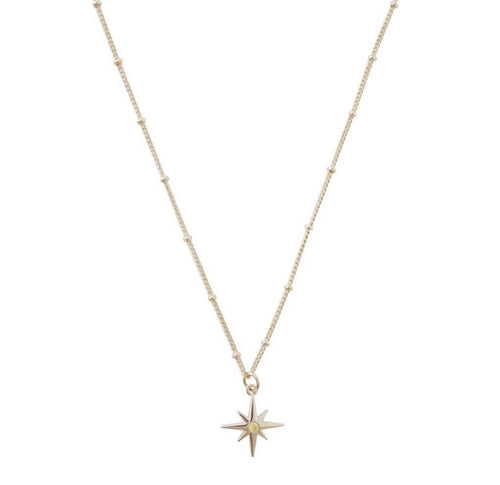 North Star Necklace- Gold
