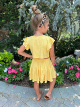 Load image into Gallery viewer, Oh So Cute Tiered Skirt Set- Yellow