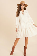Load image into Gallery viewer, Falling For you Dress- Cream