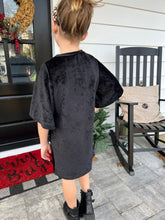Load image into Gallery viewer, Bella Velvet Dress- Black