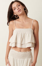 Load image into Gallery viewer, Free To Be Me Ruffle Tank- Natural