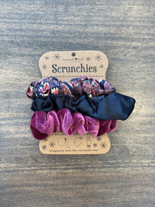 Scrunchies- 3 Pack Black Bow