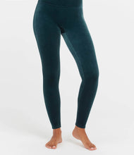 Load image into Gallery viewer, Spanx velvet Leggings- Green