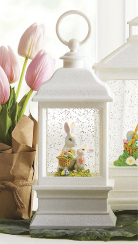 Mommy & Baby Bunny Lighted Water Lantern